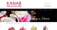 Desktop Screenshot of kanabfloralandceramicshop.com