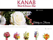 Tablet Screenshot of kanabfloralandceramicshop.com